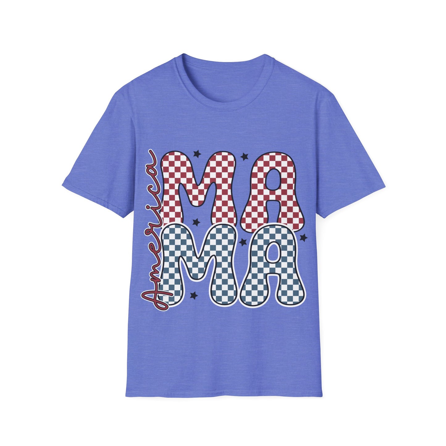 Mama Checkerboard T‑Shirt