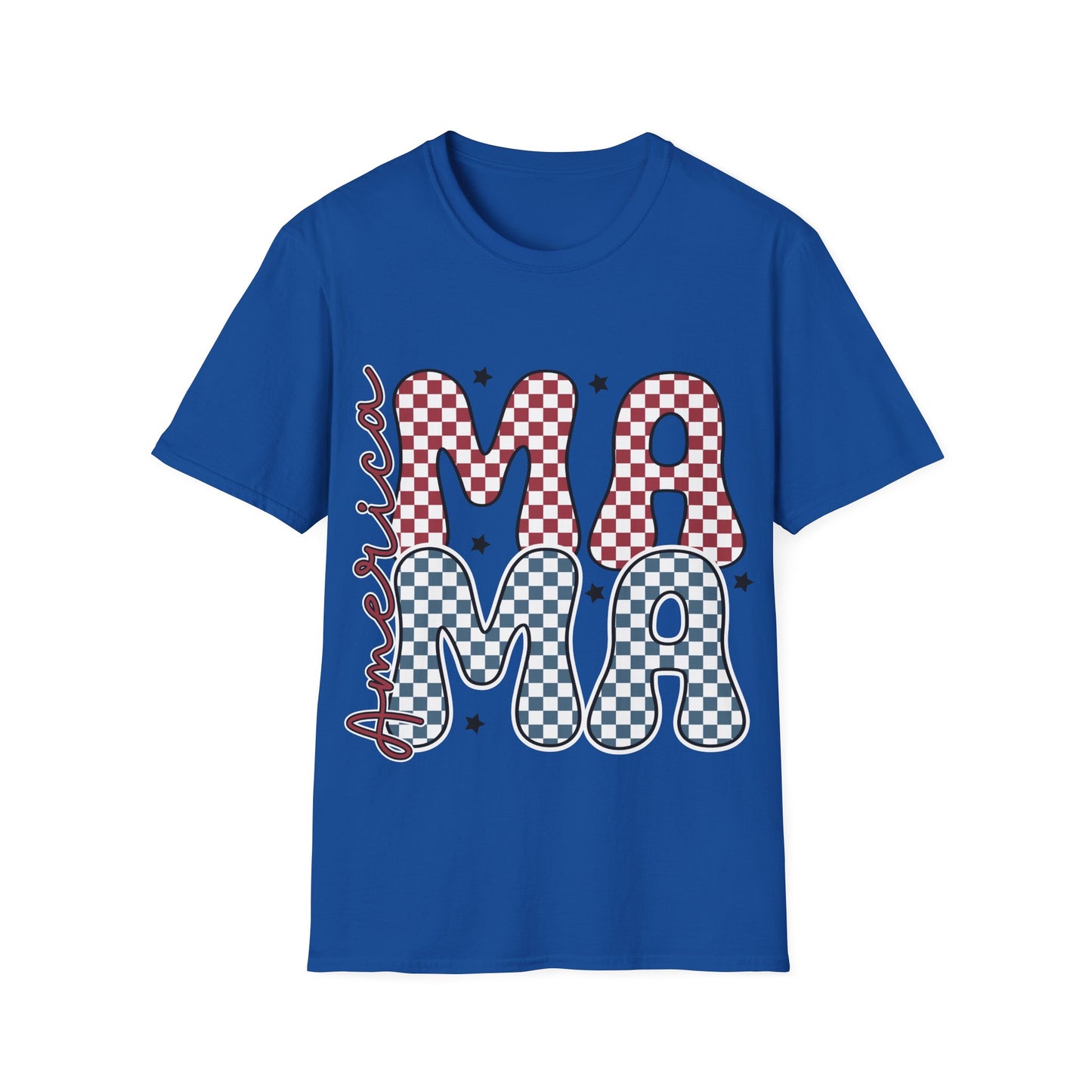 Mama Checkerboard T‑Shirt