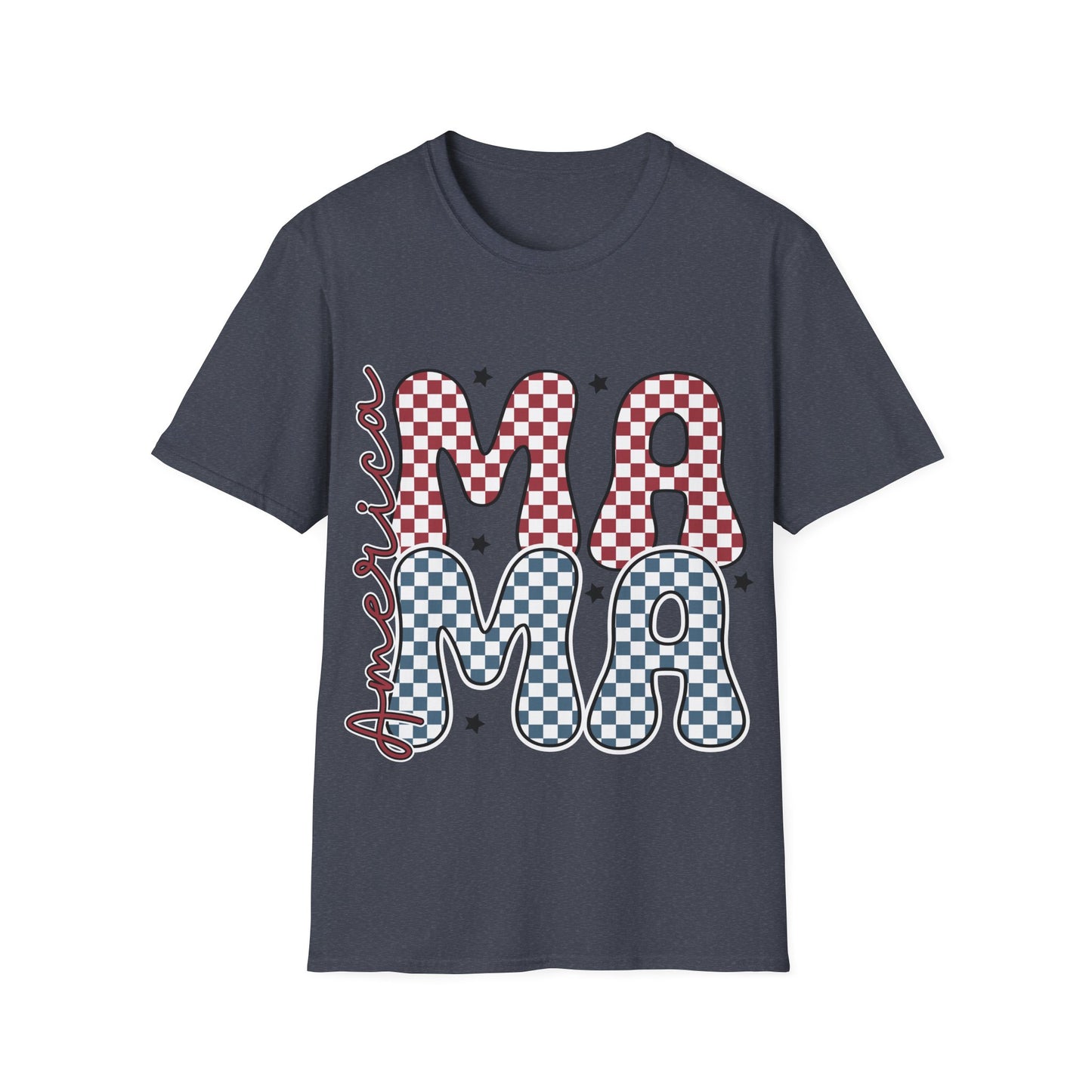 Mama Checkerboard T‑Shirt