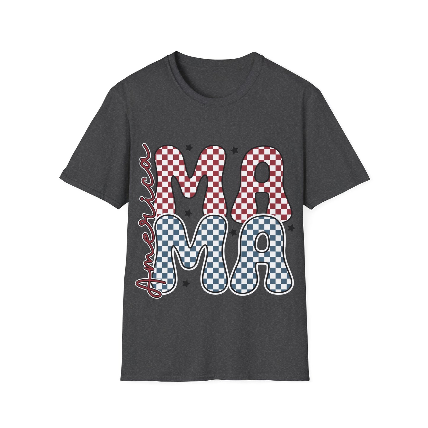 Mama Checkerboard T‑Shirt